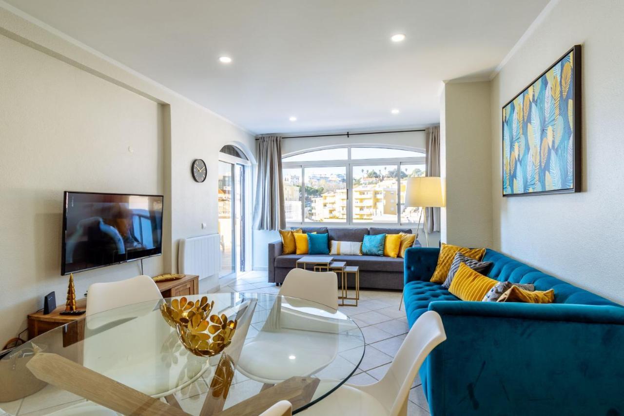 Top Renoviertes Apartment Mit Grosser Terrasse Albufeira Esterno foto